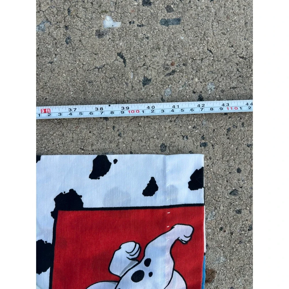 2 Disney 101 Dalmatians Valance (84x17) White Vintage 90s Puppy Print Unisex